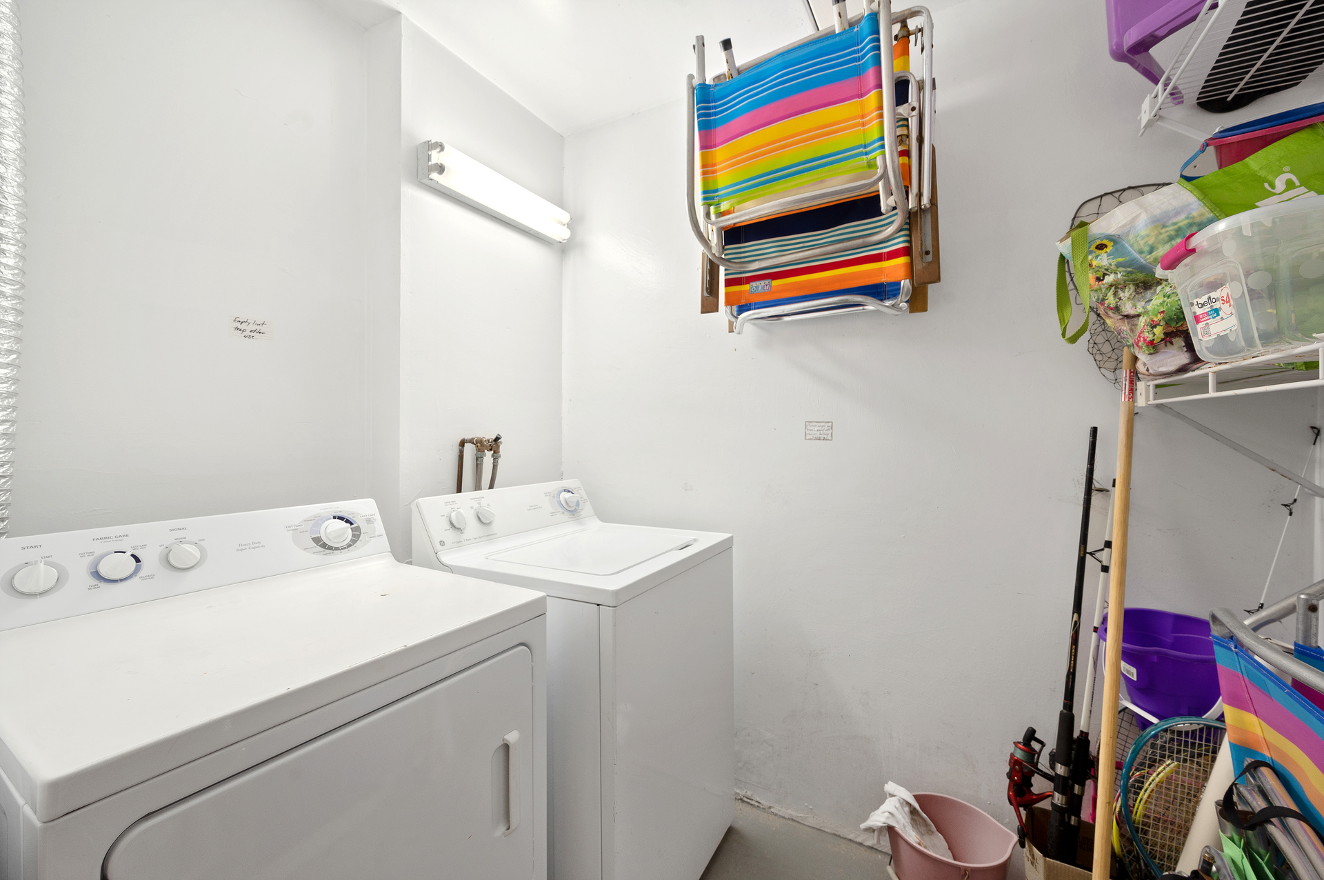 Full Washer & Dryer for your convenience and plenty of extra room for storage in the Laundry Area!