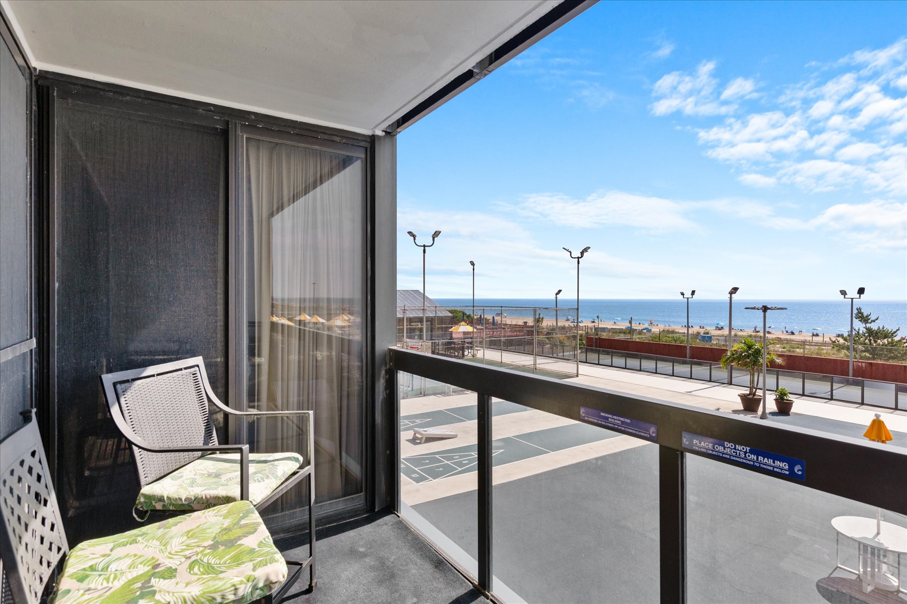 Private balcony access right from the Bedroom