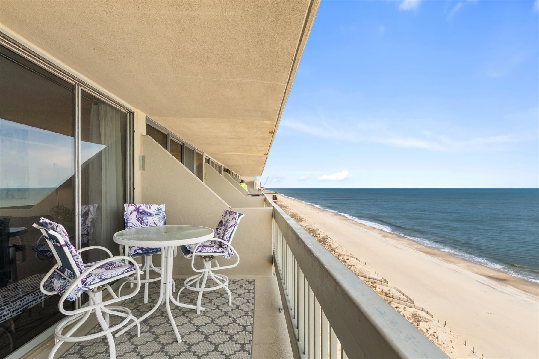 Panoramic ocean and beach views