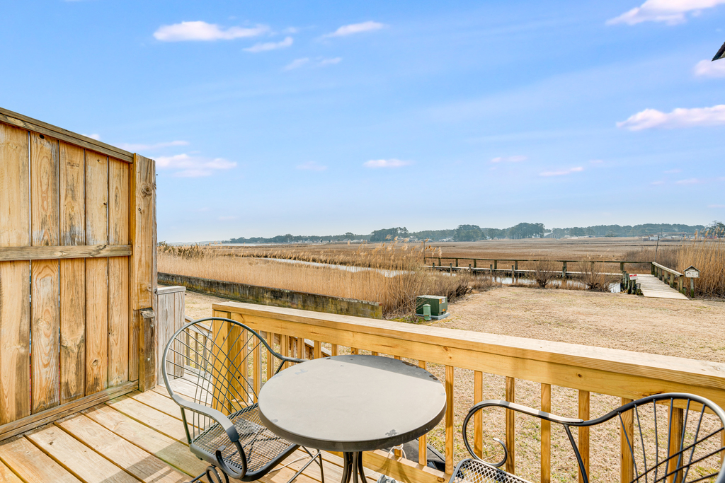 Dine Al-Fresco with water views on your Deck!