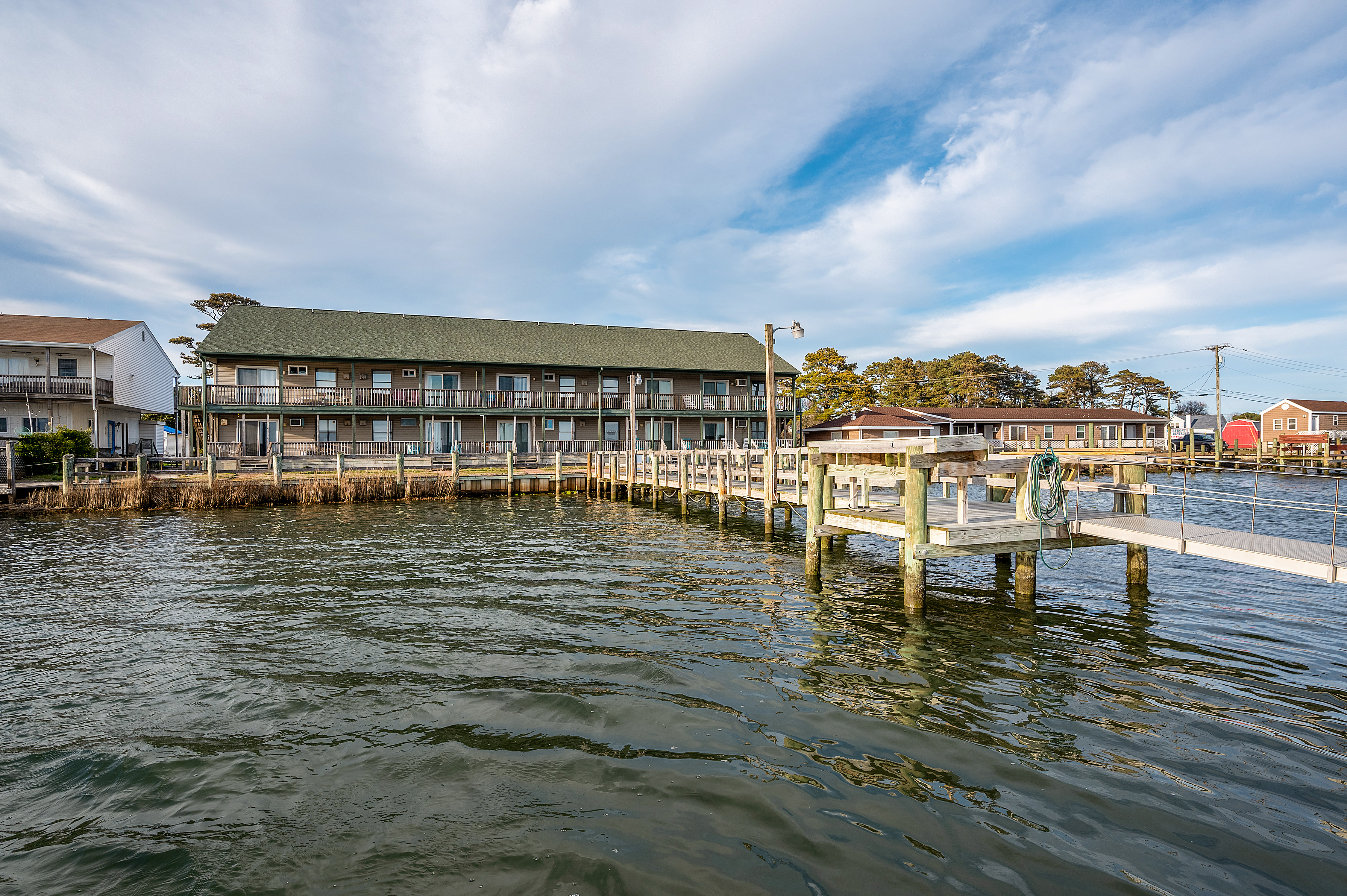 Fish, Crab, and Kayak from the Community Pier.