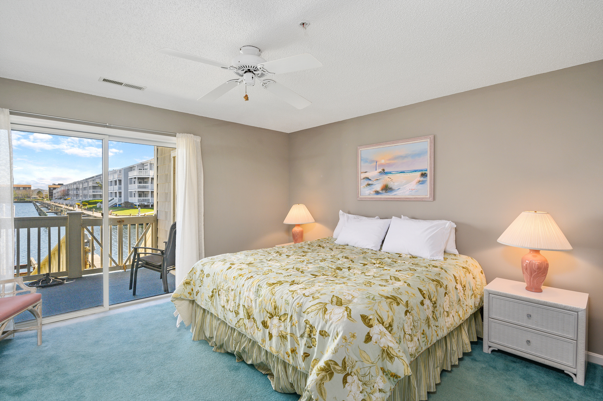 Melt into the plush King bed in the Primary