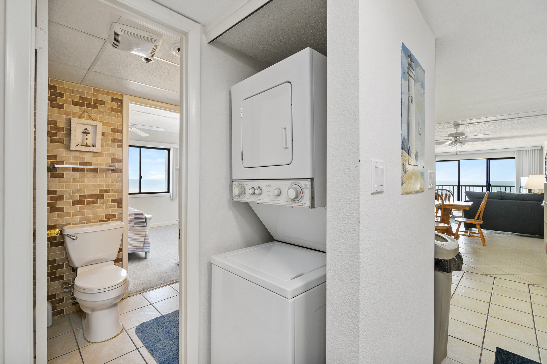 Enjoy the washer and dryer right in the condo for your added convenience