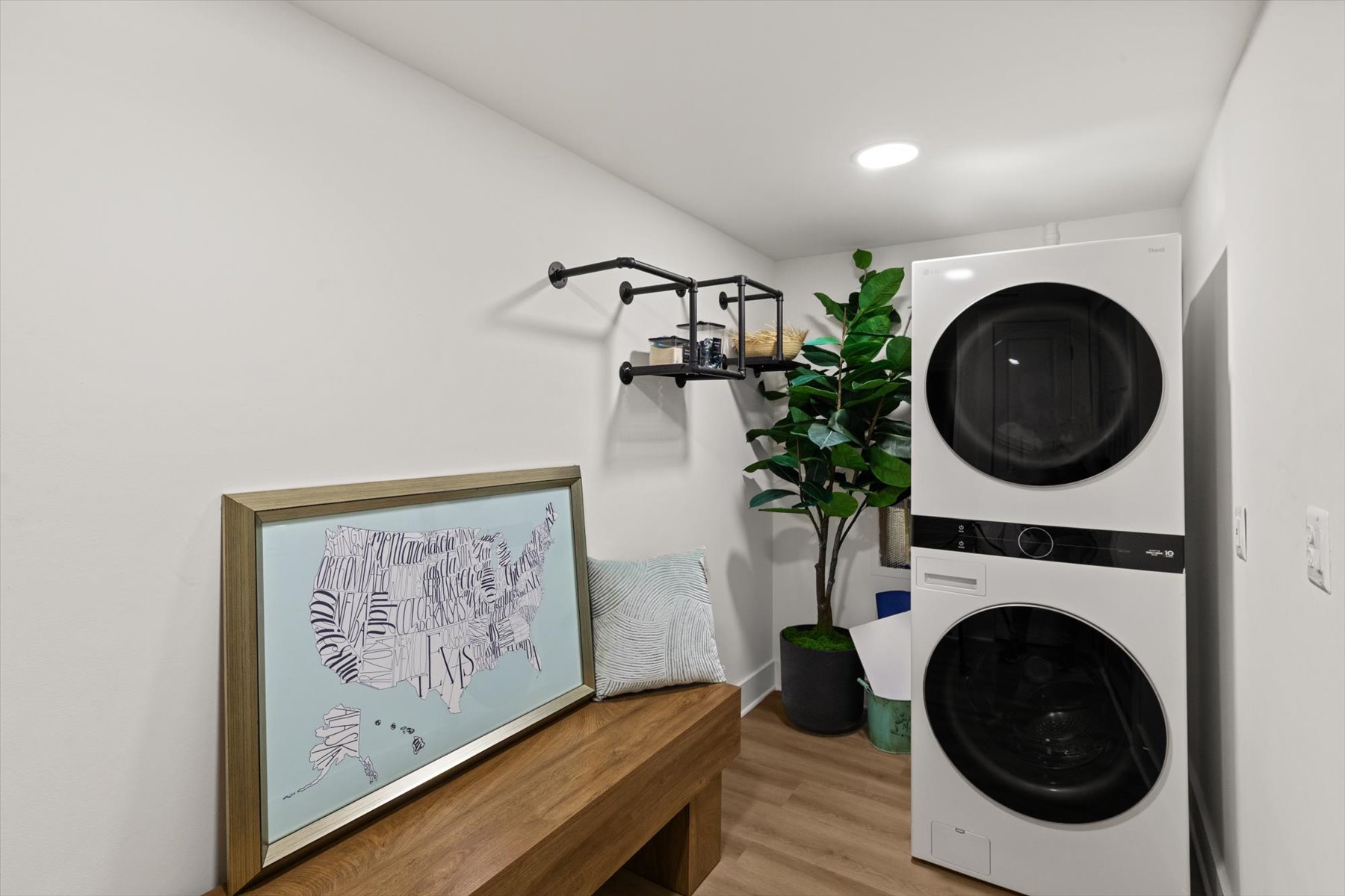 Full size washer and dryer for your convenience!