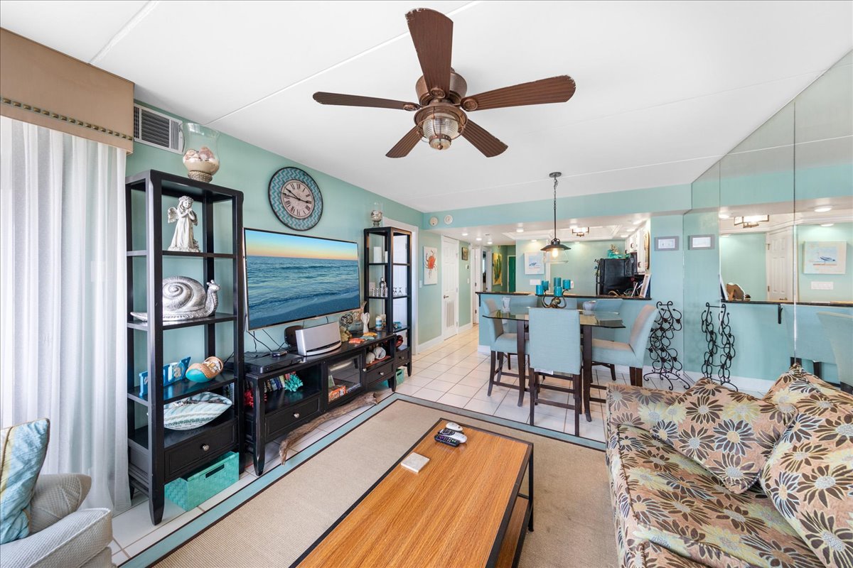 Relax & enjoy the Flat Screen Cable TV, Free Wi-Fi, AND fabulous Ocean Views.