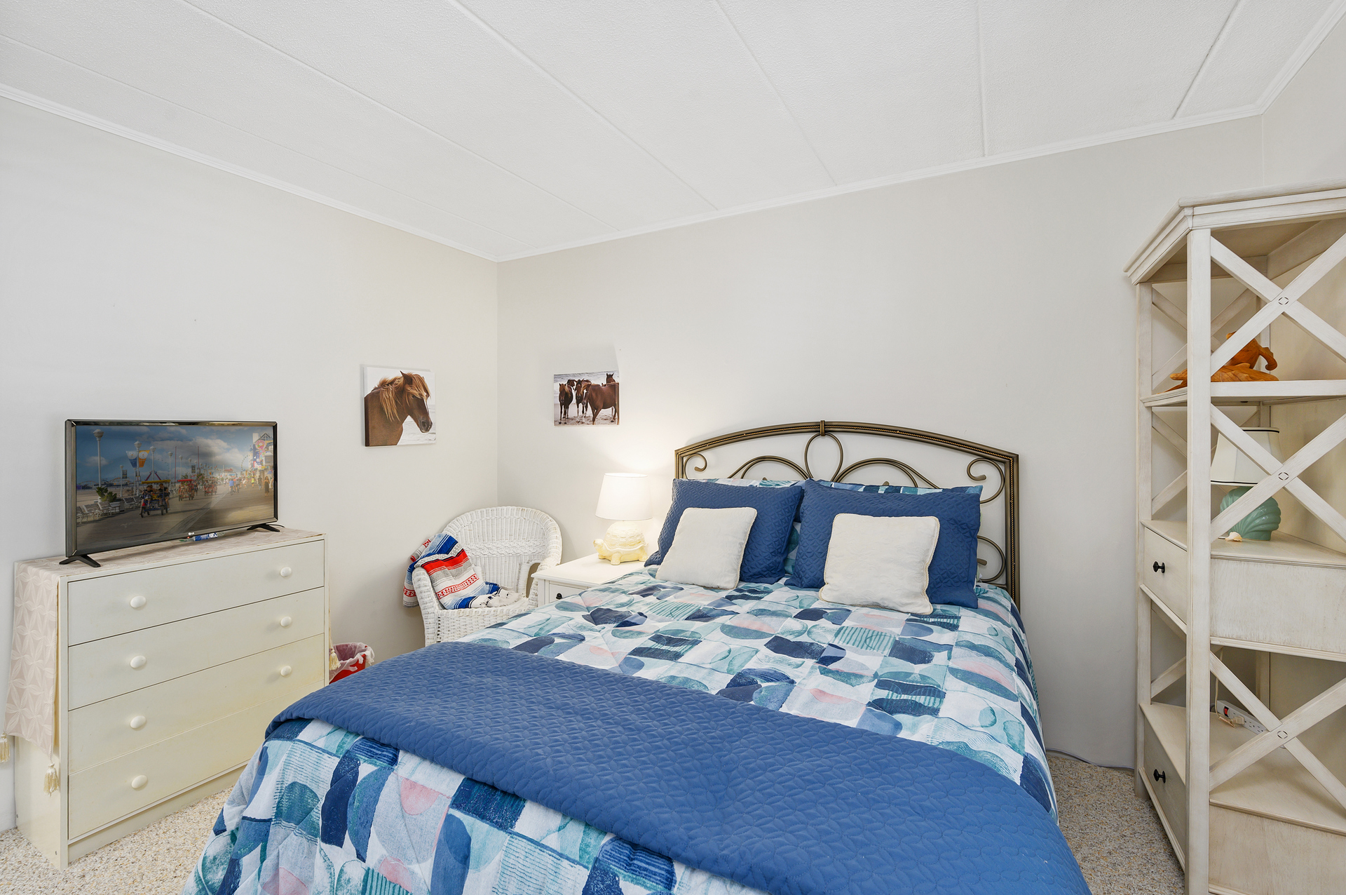 This bedroom also pays homage to the famous wild ponies of Assateague!