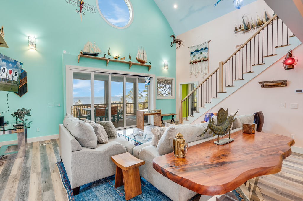 Whimsically decorated and beautifully furnished Living Area.