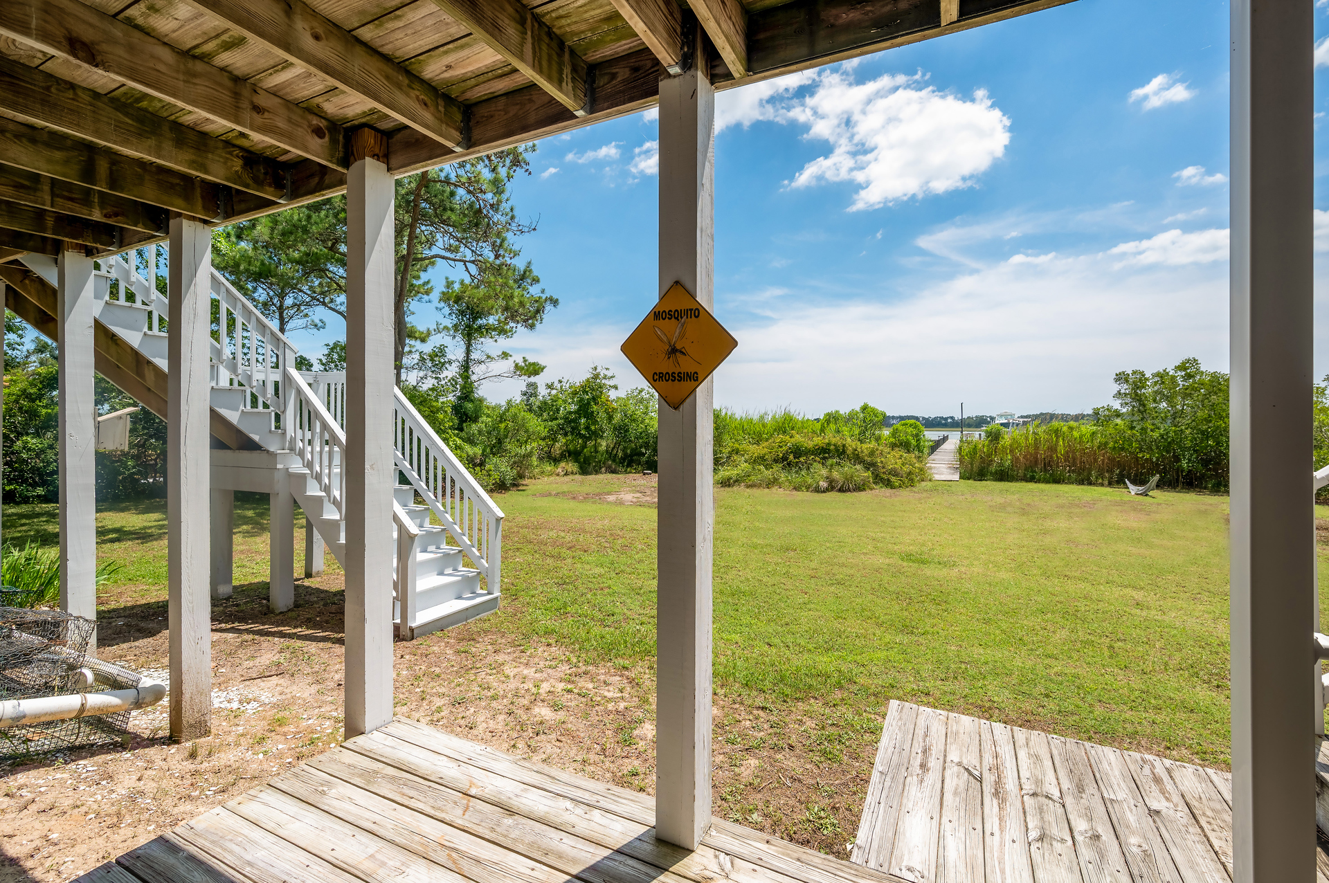 Looking from house to Pier.