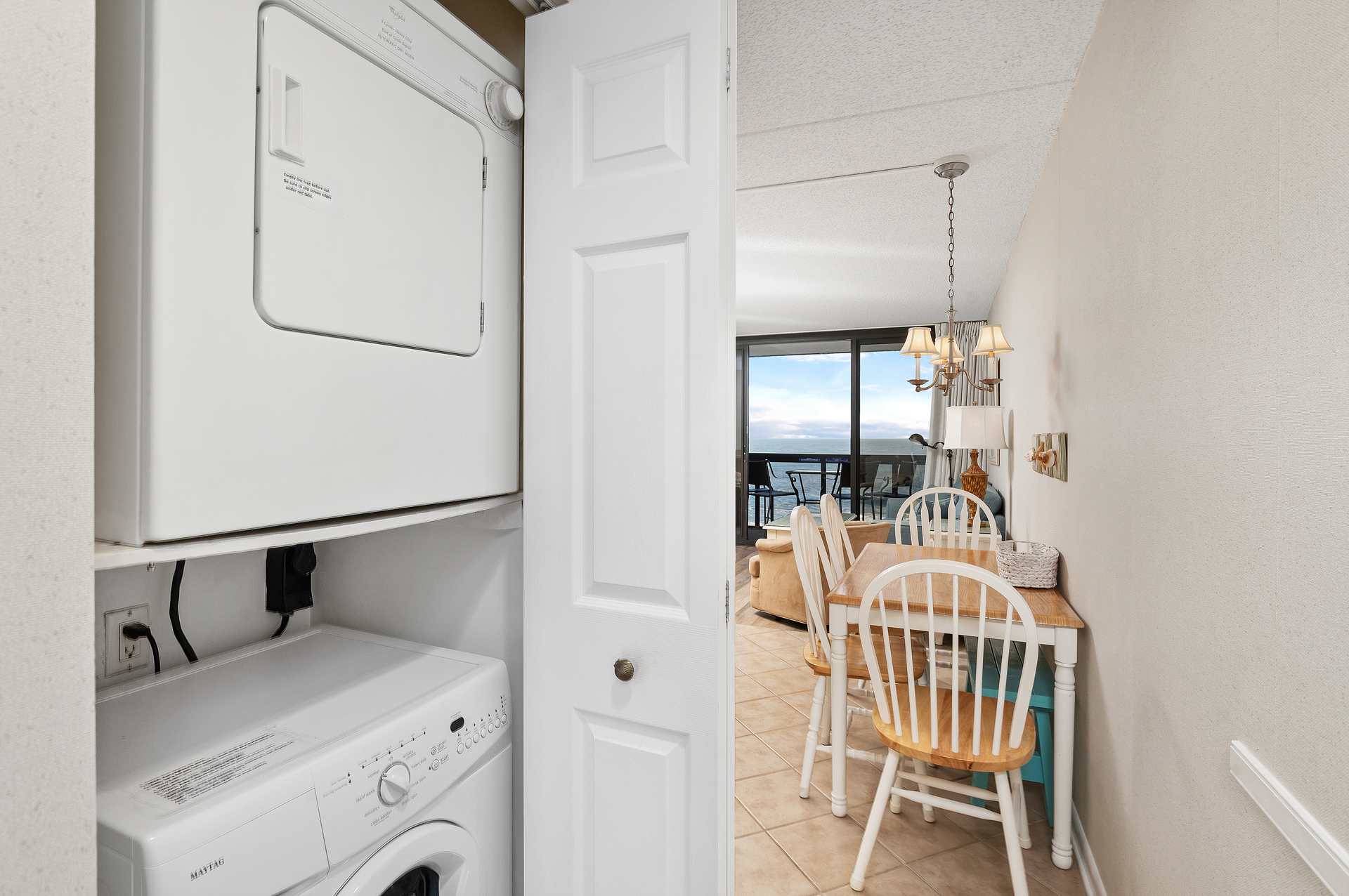 You'll love the convenience of the Full Washer & Dryer.