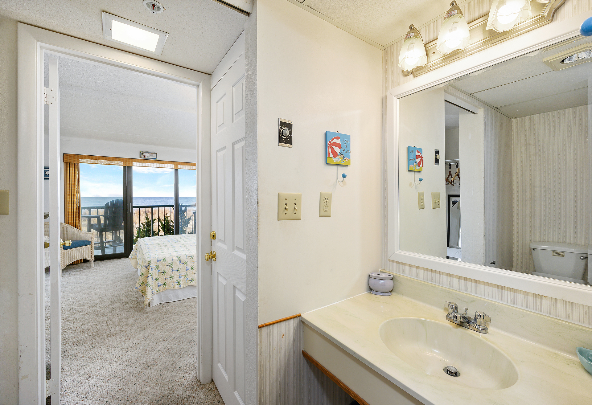 The Jack and Jill Bathroom is off to the side of this room and shared with Bedroom 2