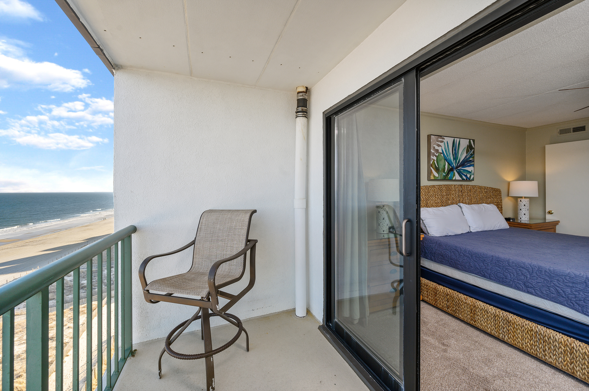 The Primary also has its own private Balcony!