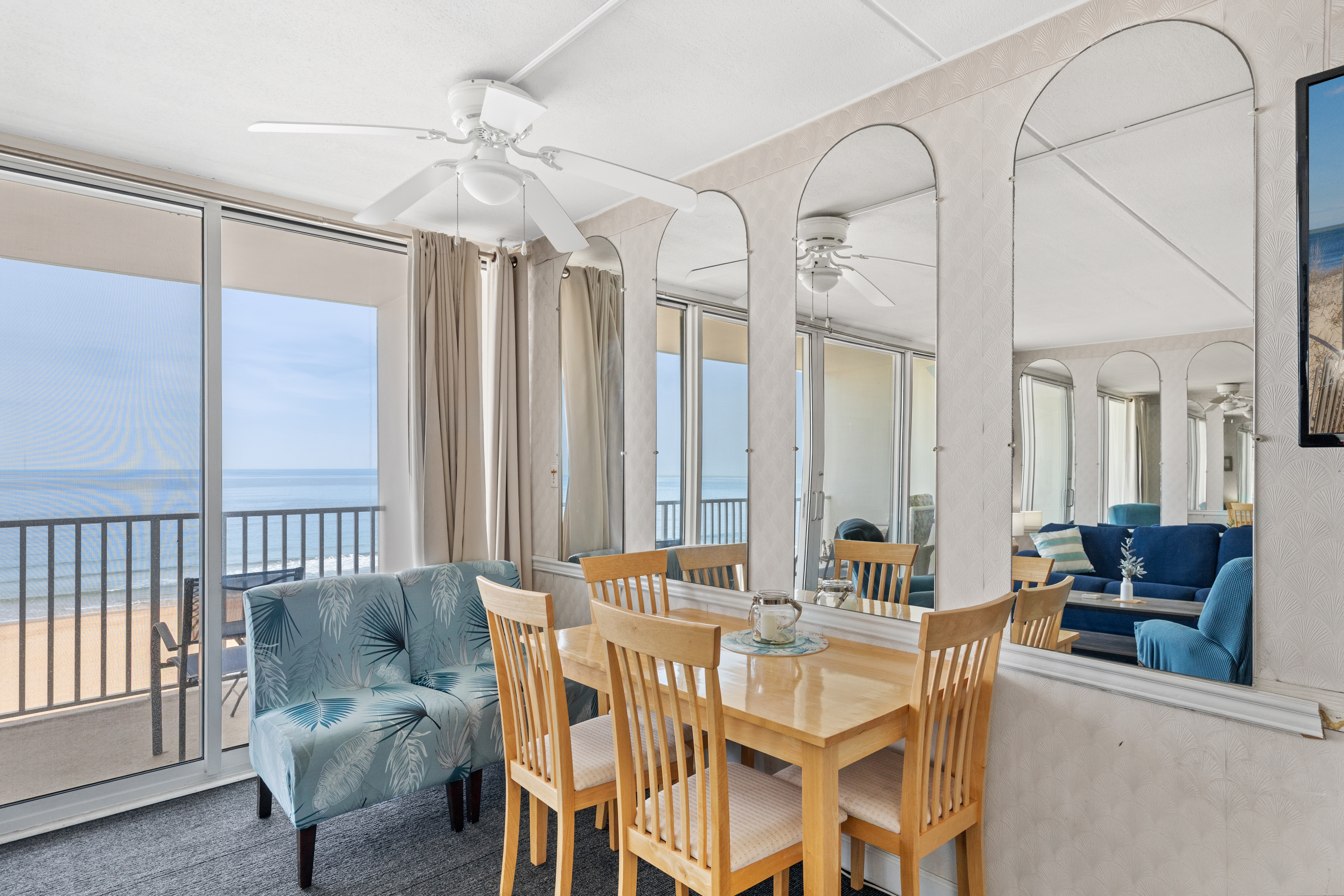 There is room for all to sit and eat at the Dining Table!