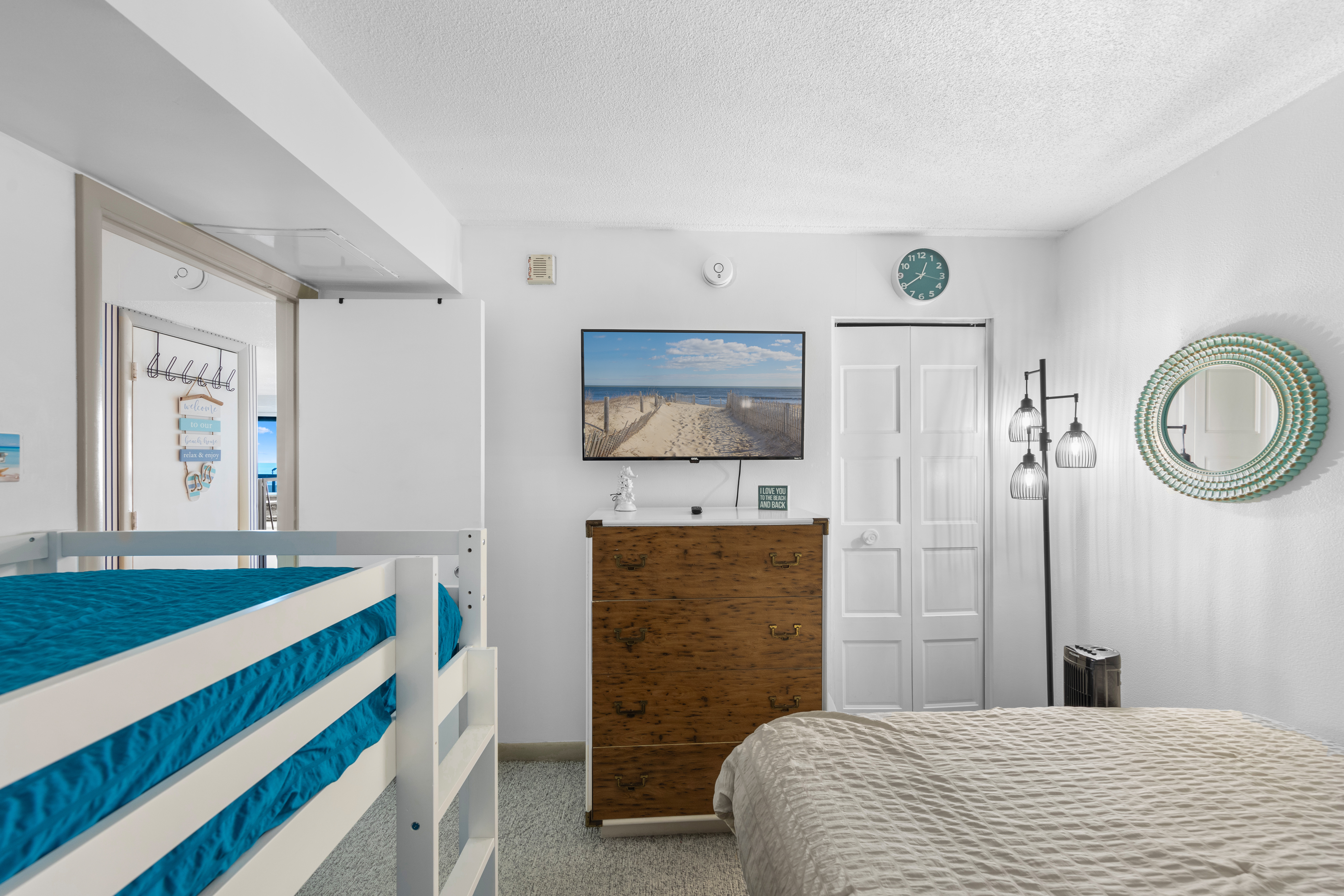 Wind down and enjoy the Flat Screen TV.