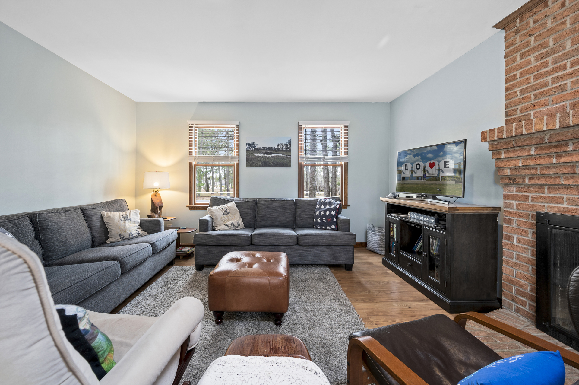 This gorgeous Home is located on Ridge Road in the heart of Chincoteague Island.