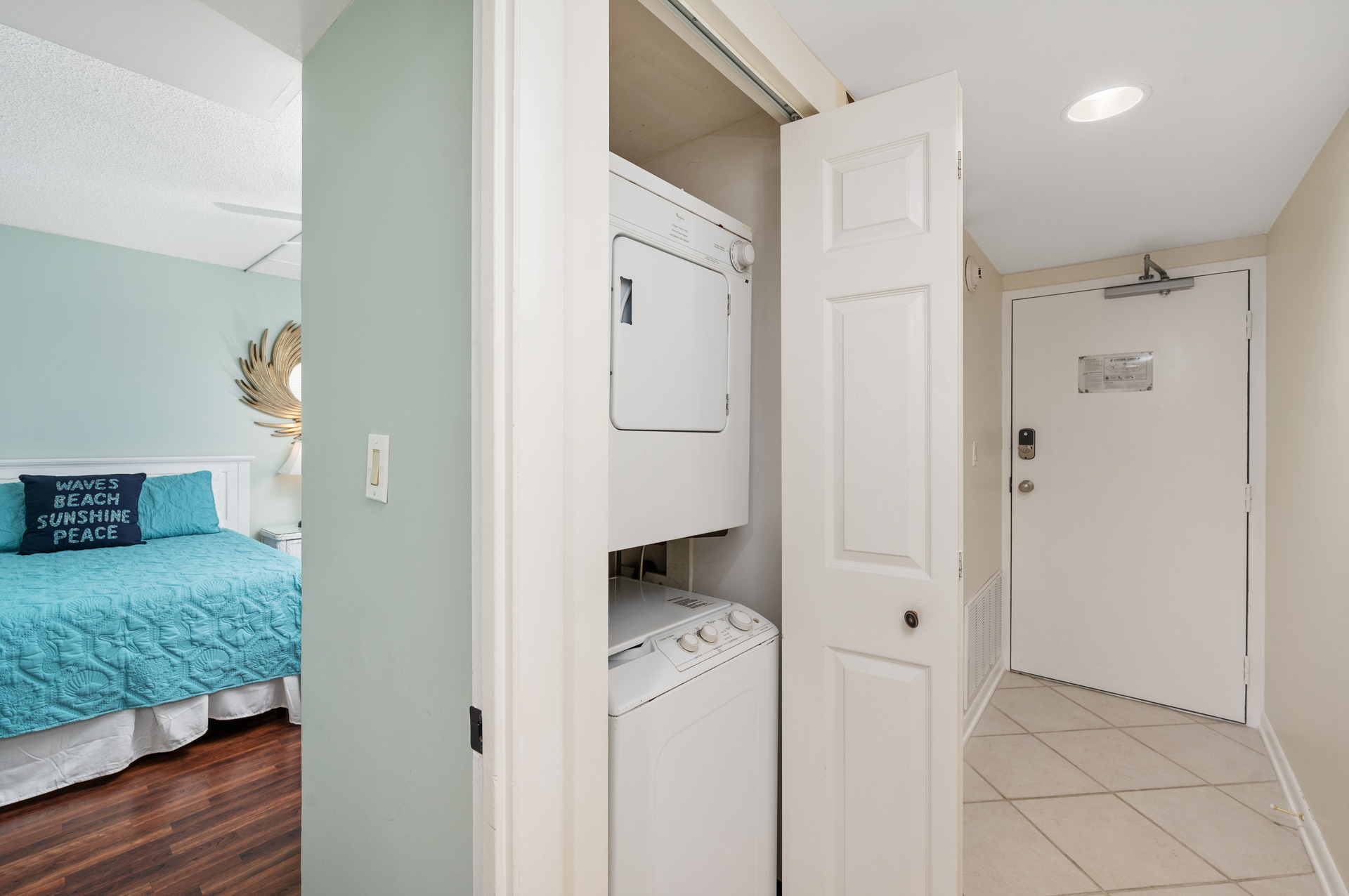 Stacked Washer & Dryer for your convenience!