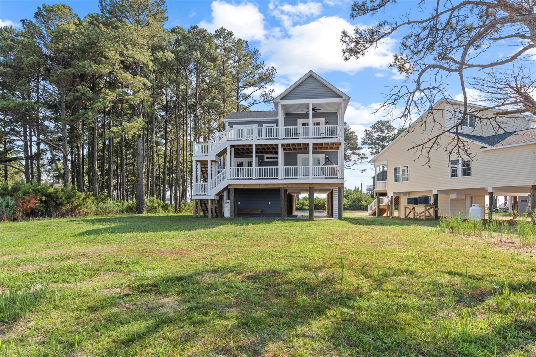 View of the back of Stacked Deck - which is very aptly named!