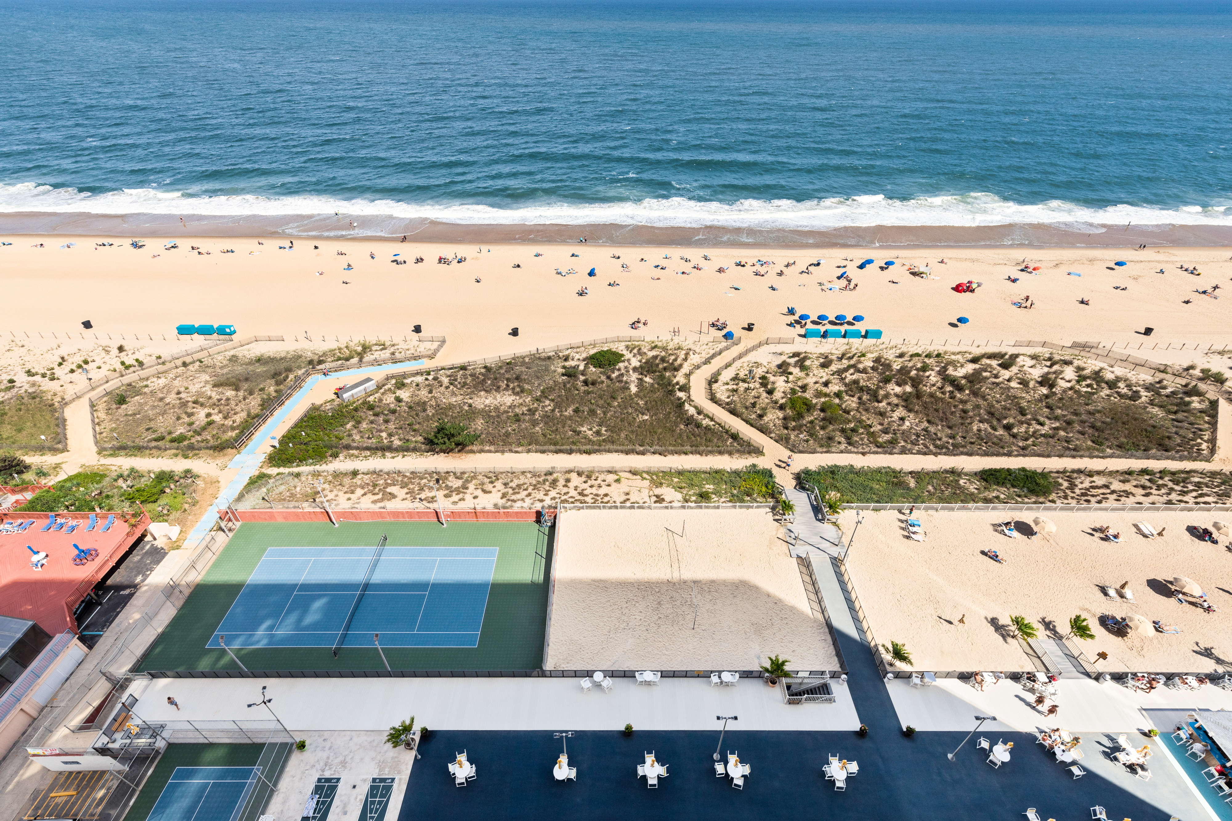 Mere steps until your toes are in the sand!