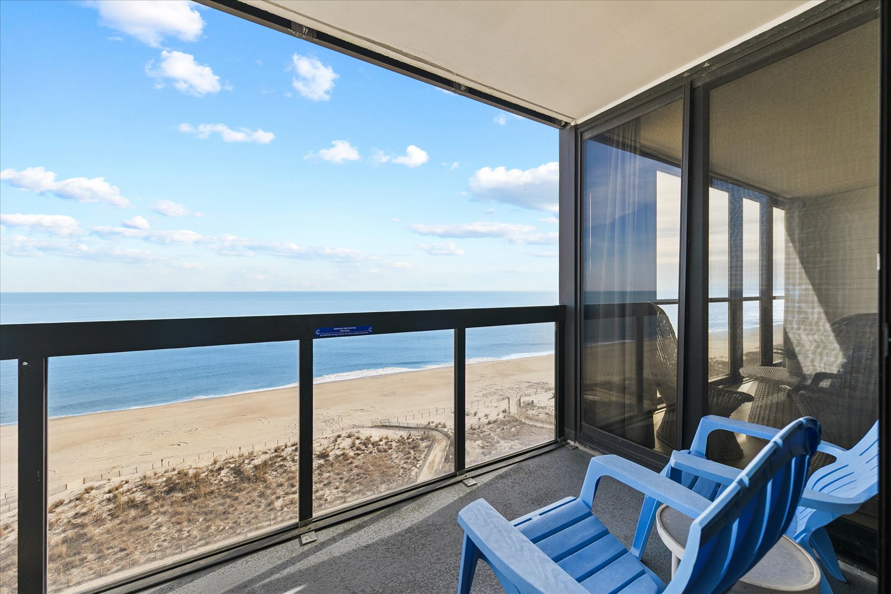 Catch a famous OC sunrise right on the private balcony!