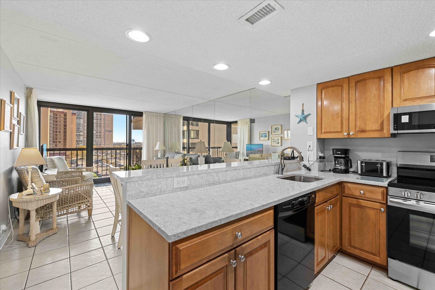 Plenty of Counter space to prep you Beach cooler!