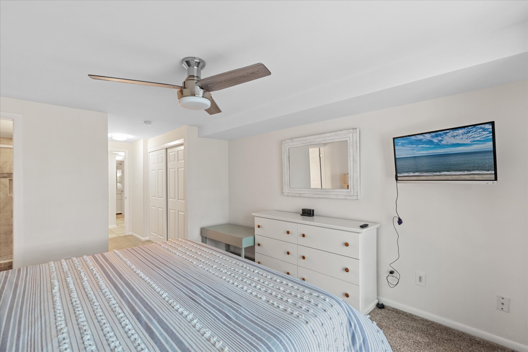 Enjoy your favorite show on the flat Screen TV!