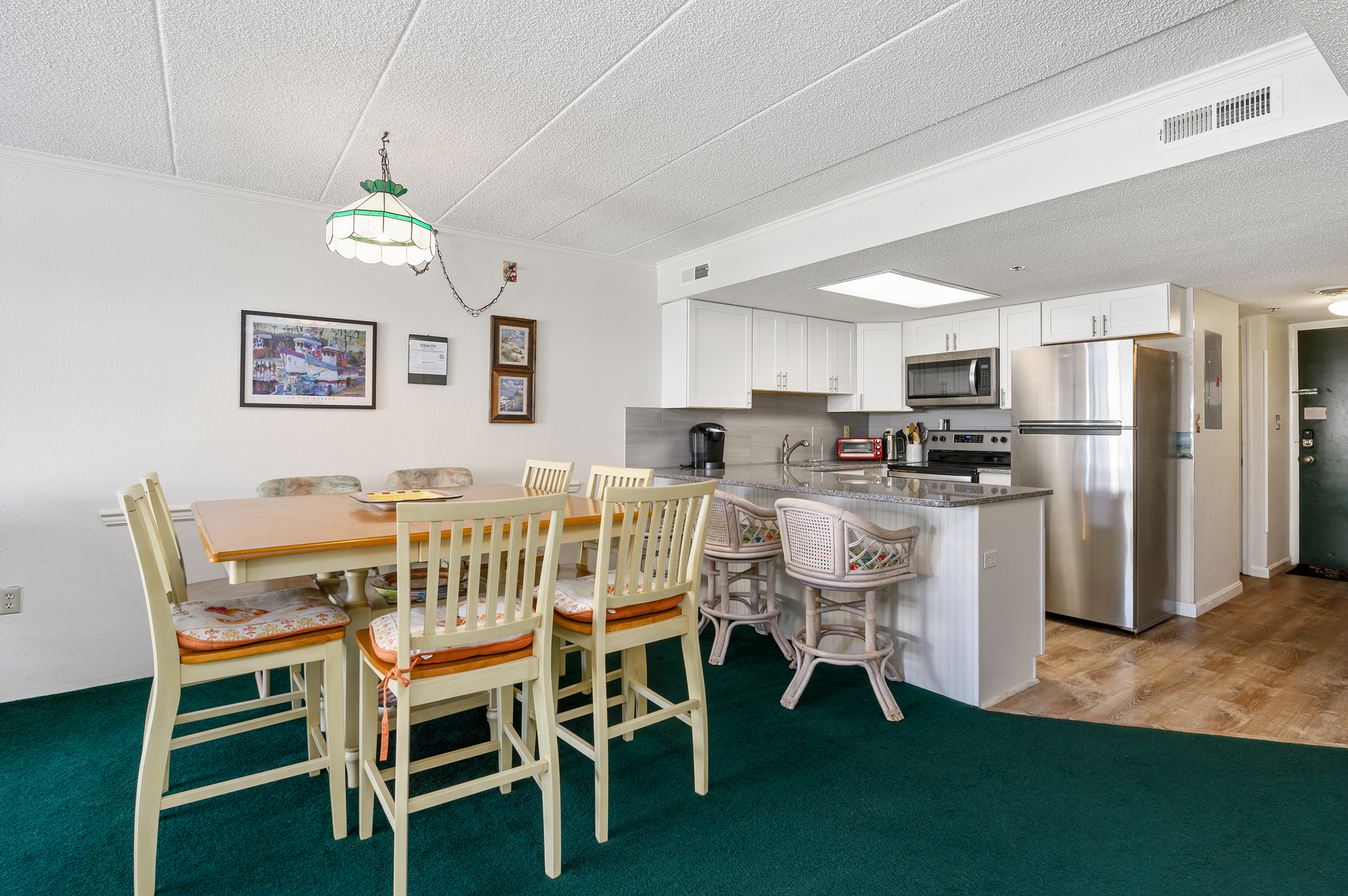 The dining table is a great place for a meal together or even a Family game night!