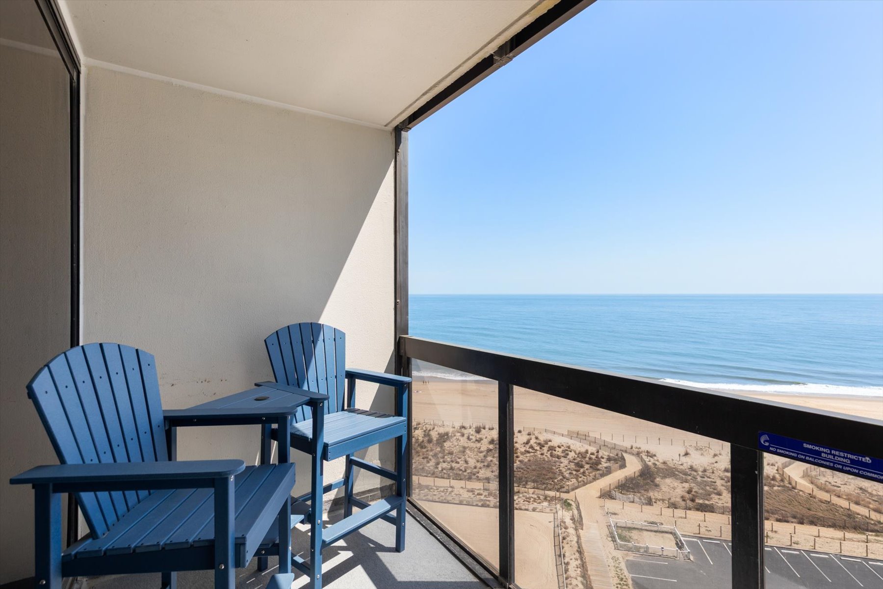 Private ocean view balcony perfect way start your day.