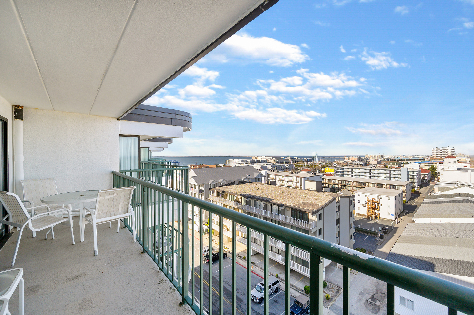 Large Balcony allows you to view the Bay