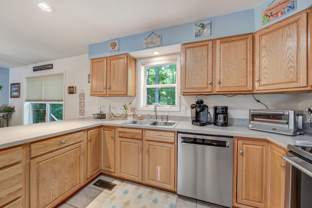 Lots of Cabinet and Counter Space, and Stainless Appliances.