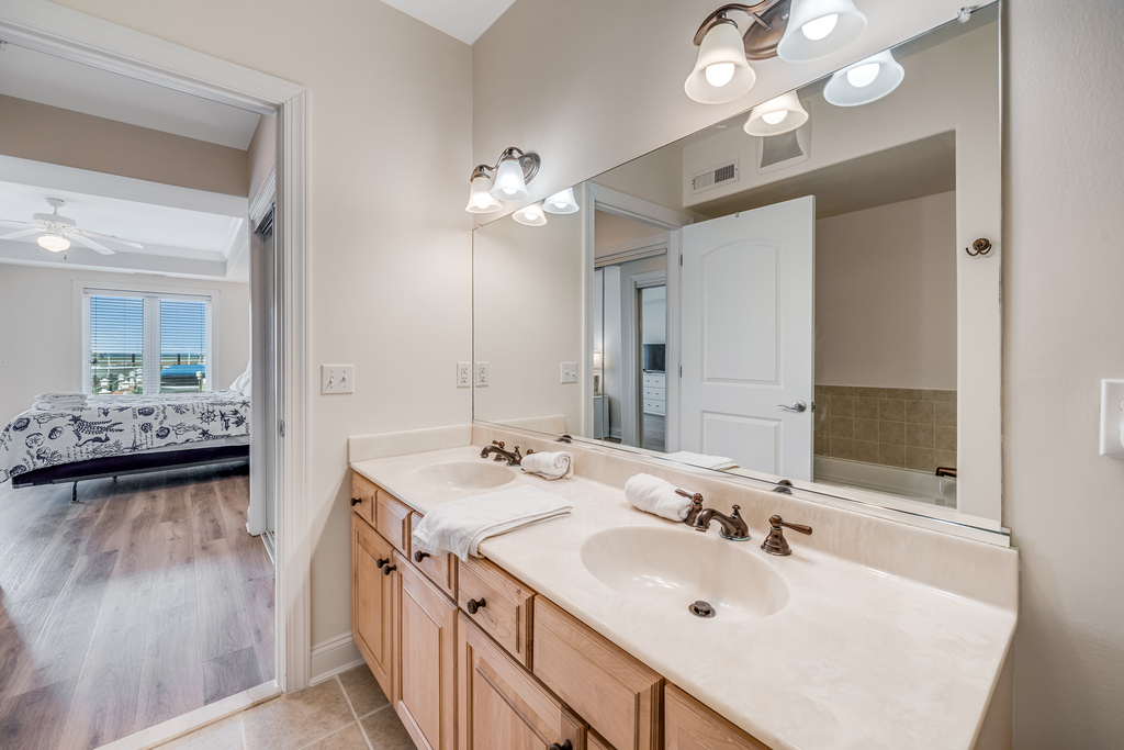 Luxurious Master Bath with Double Vanity.