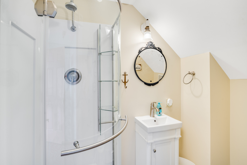 1st Floor Bathroom with a Brand New Walk In Shower