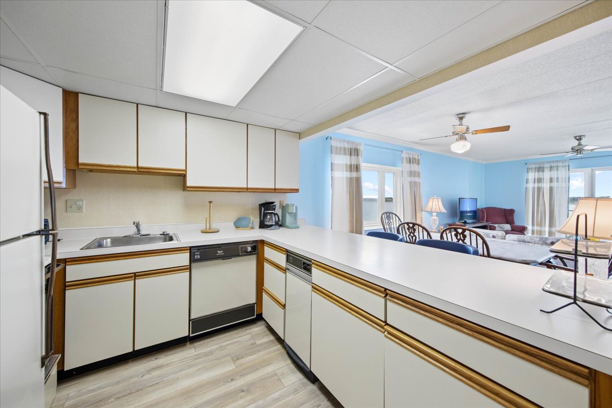 The Bright and Open Kitchen is perfect for prepping your meals!