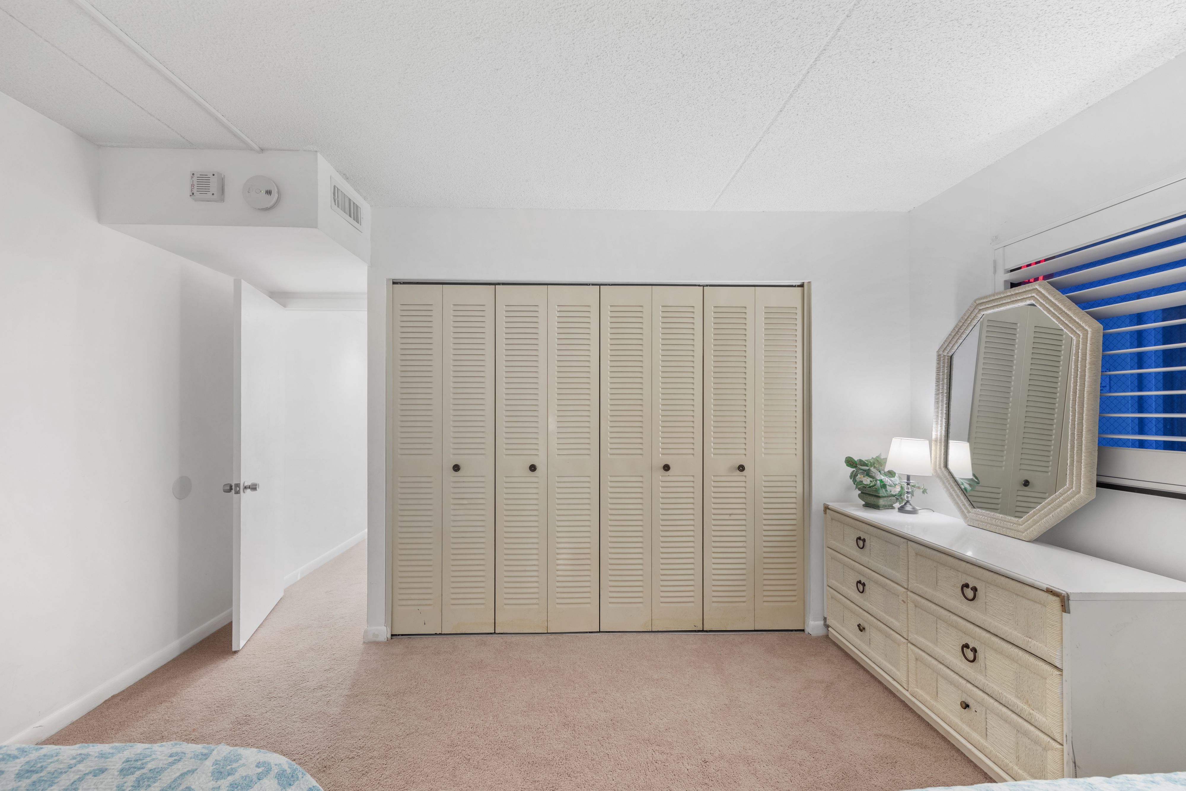 There is plenty of space with the large closet in Bedroom 2
