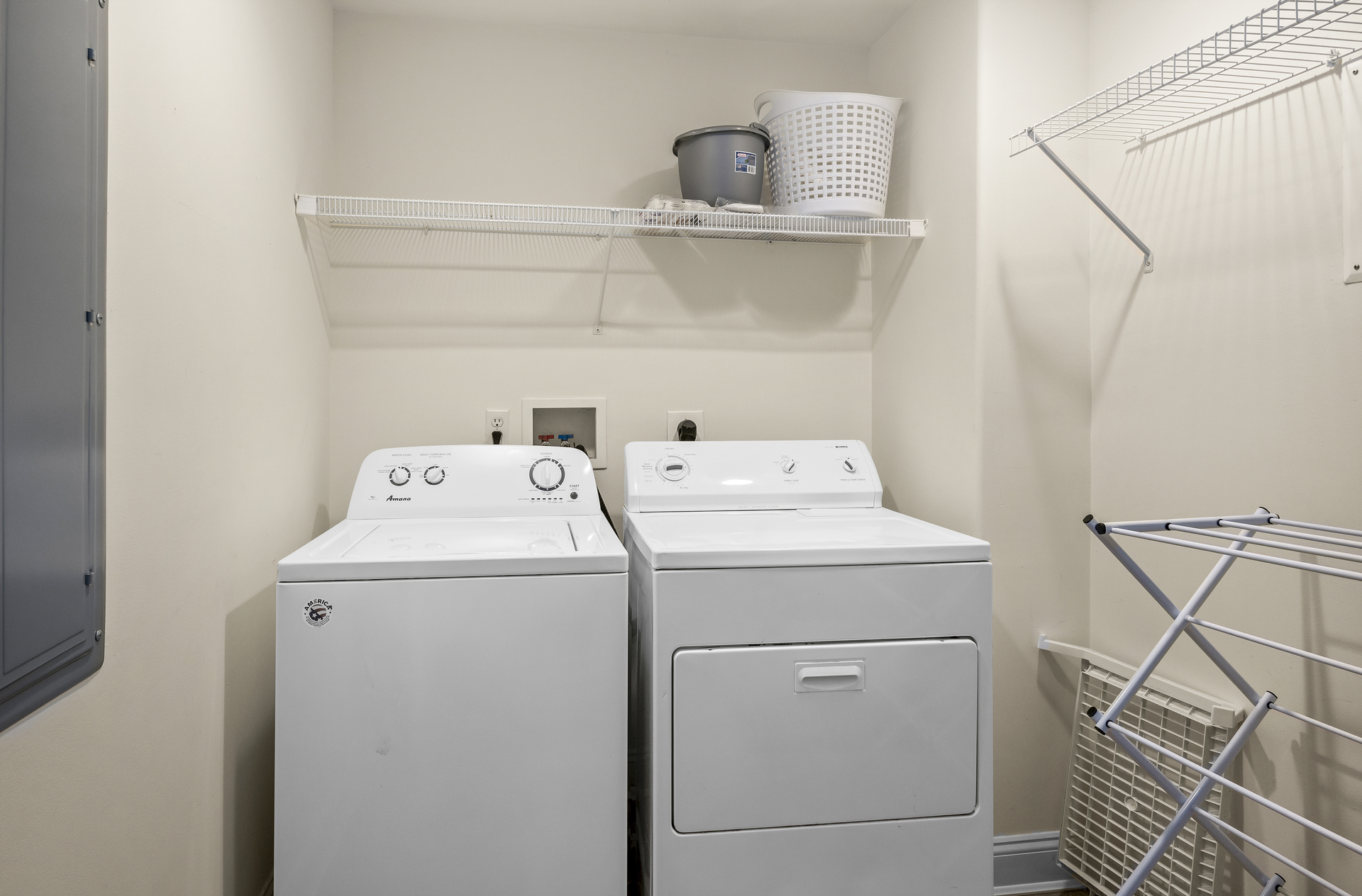 Full Size Washer and Dryer in condo for your convenience.