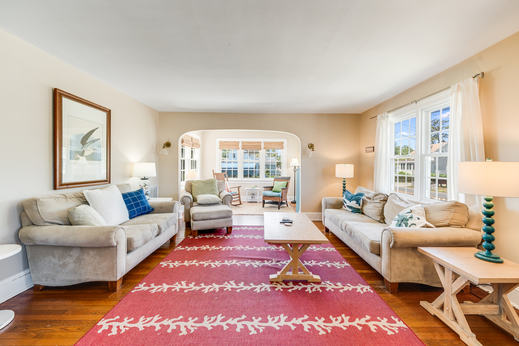 We just love the Arched Doorways & Hardwood Floors.