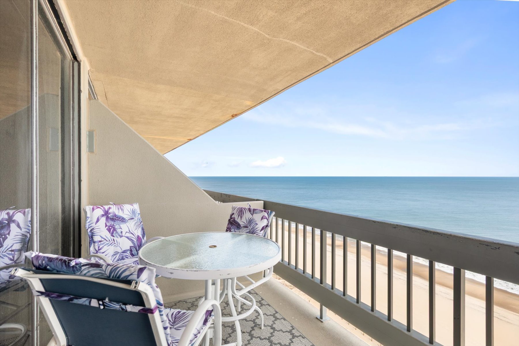 Dine Al Fresco on the ocean front balcony.