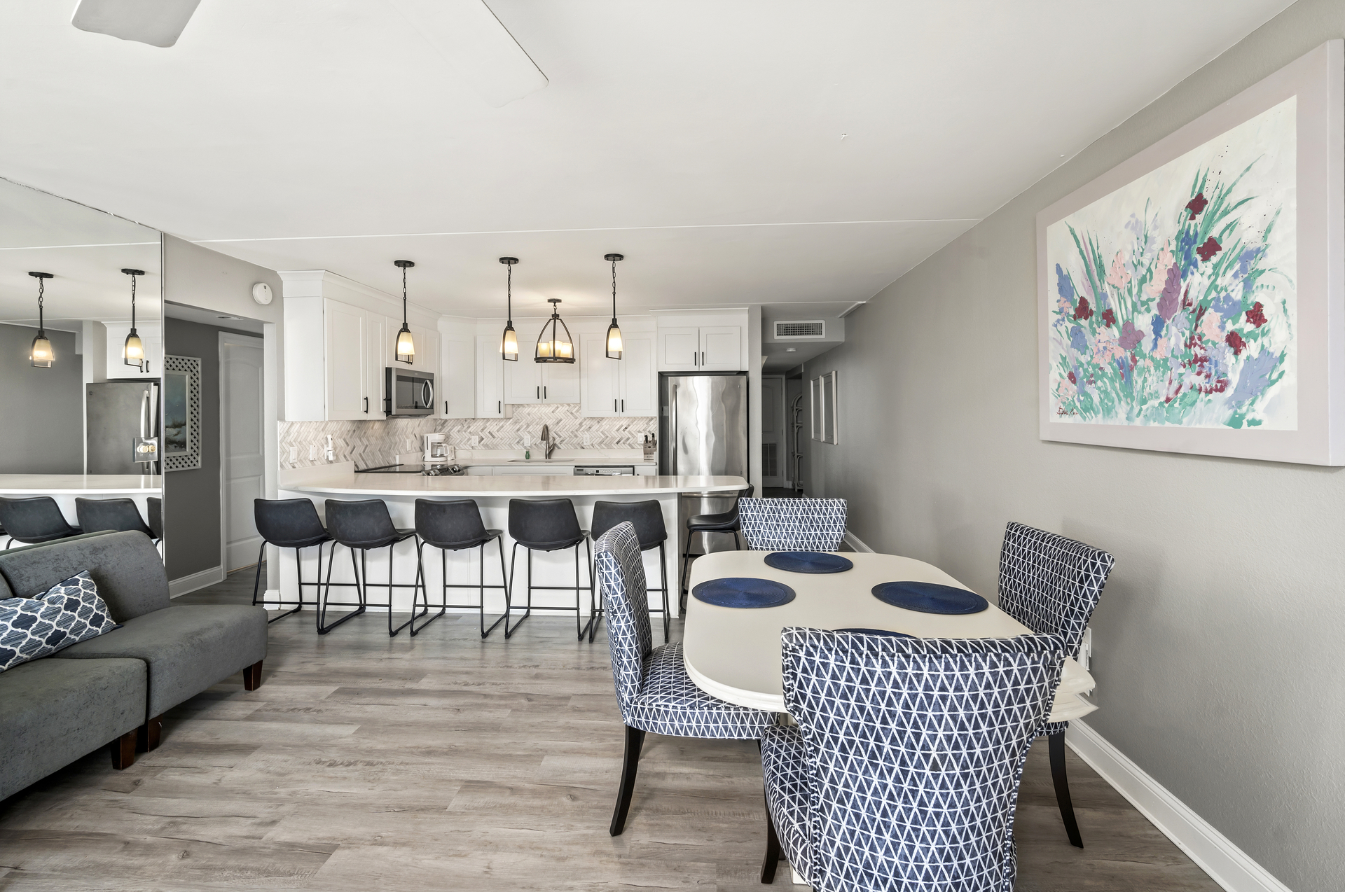Enjoy a home cooked meal or family game night at the Dining Table.