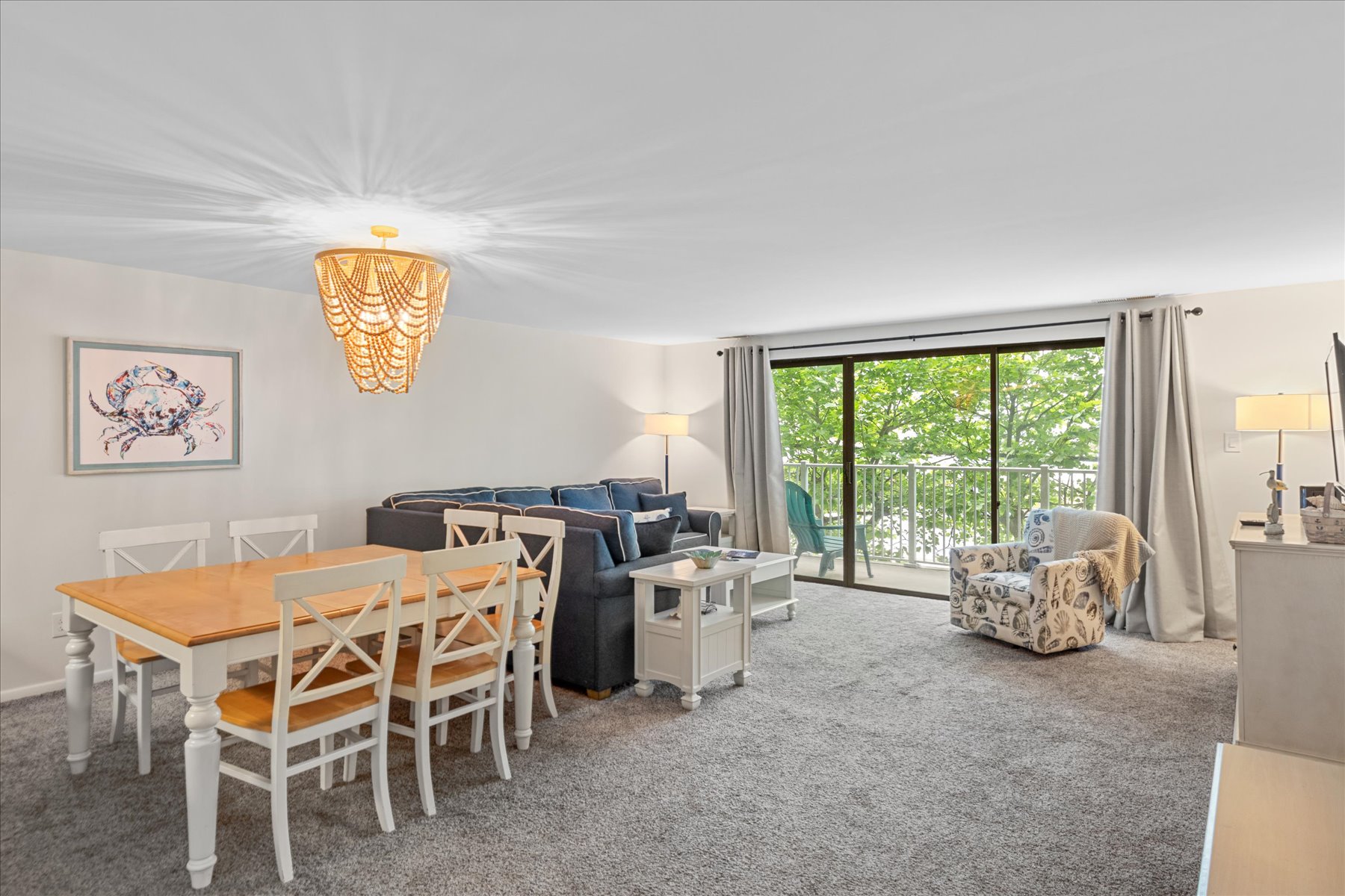 Enjoy the Natural Light that spills into the Home from the Balcony.