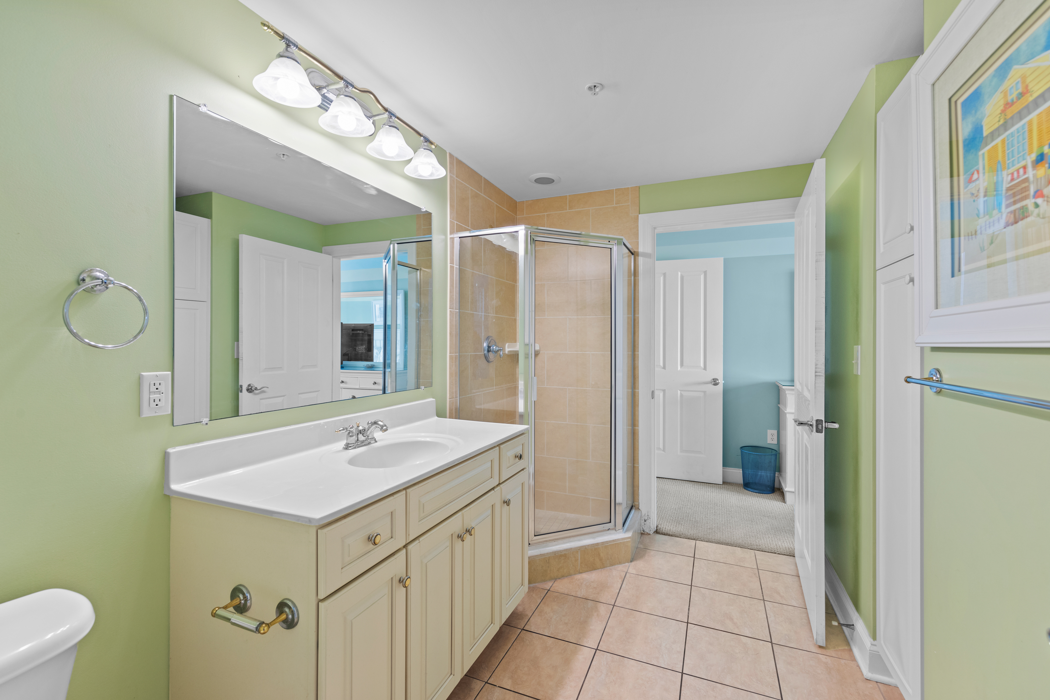 Jack & Jill Bath convenient to Bedrooms 2 & 3.