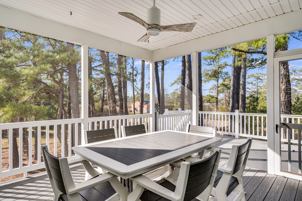 Dine Al-Fresco on the Screened In Porch