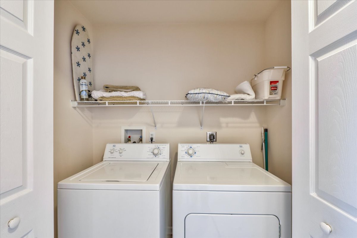 A Full Size Washer and Dryer provided for your convenience.
