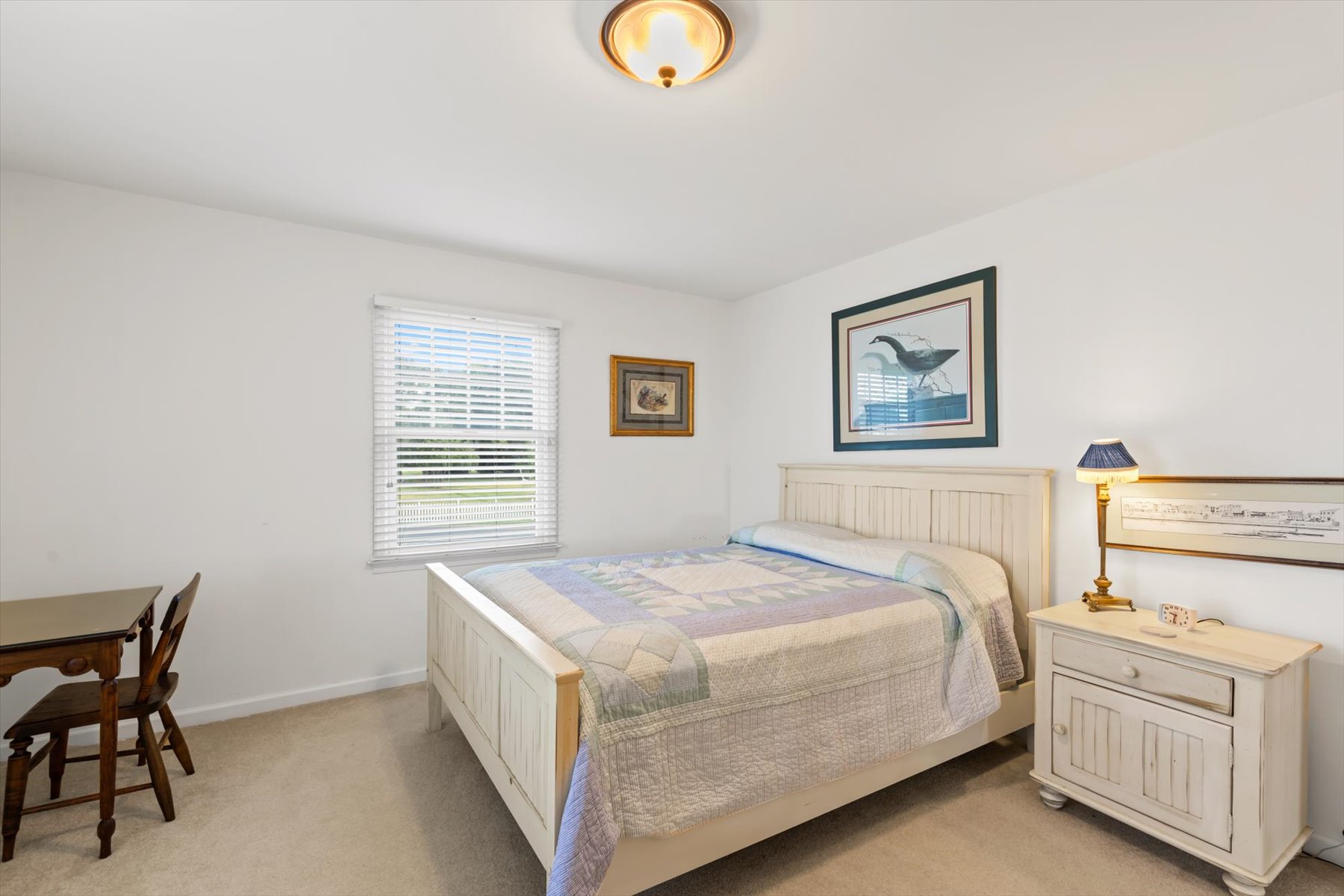 Bedroom 2 has a Queen Bed, and is also on the 1st Floor.