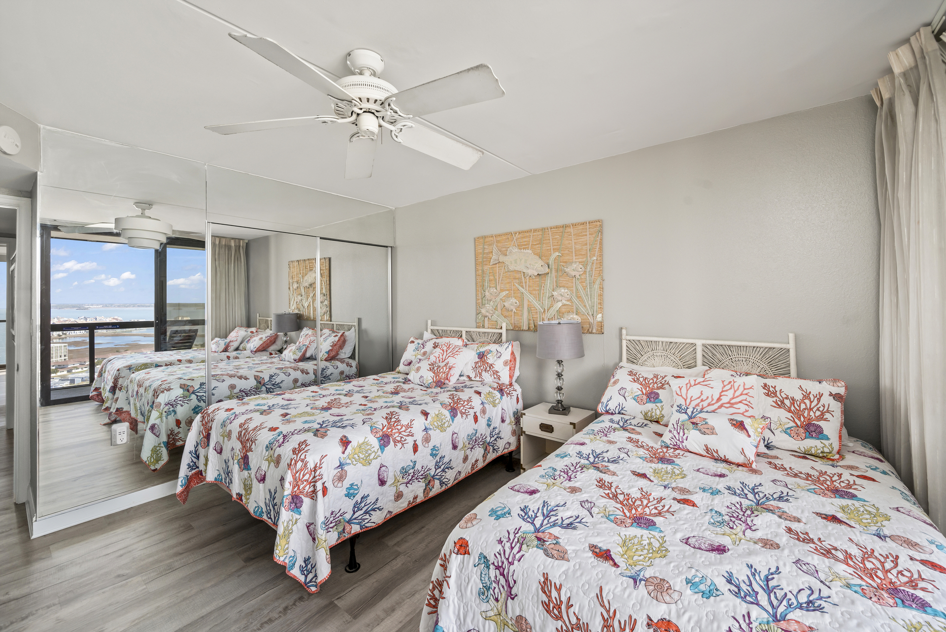 Bedroom 3 offers 2 Plush Full Beds.