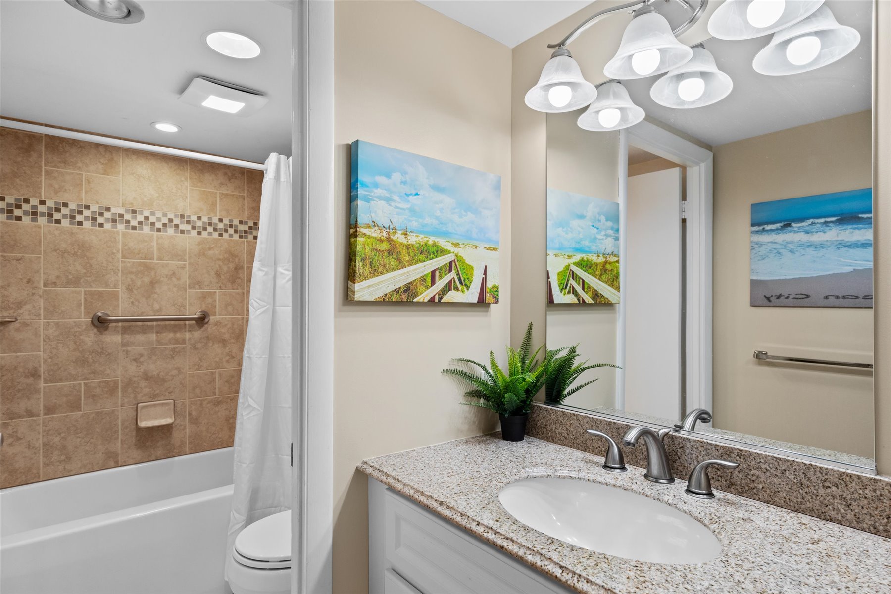 Bathroom 2 is another Full Bath convenient to Bedroom 2 and the Living Area