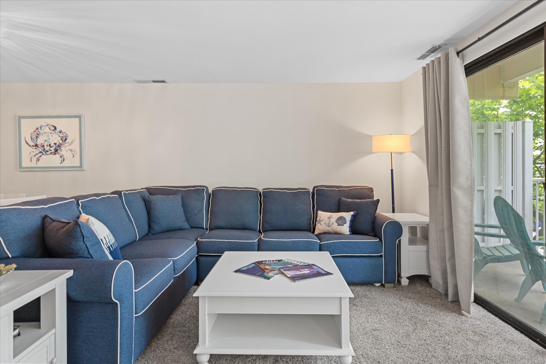 The couch also transforms into a Queen Sleeper Sofa.