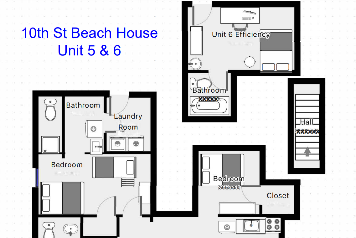 Layout of Condos 5 and 6