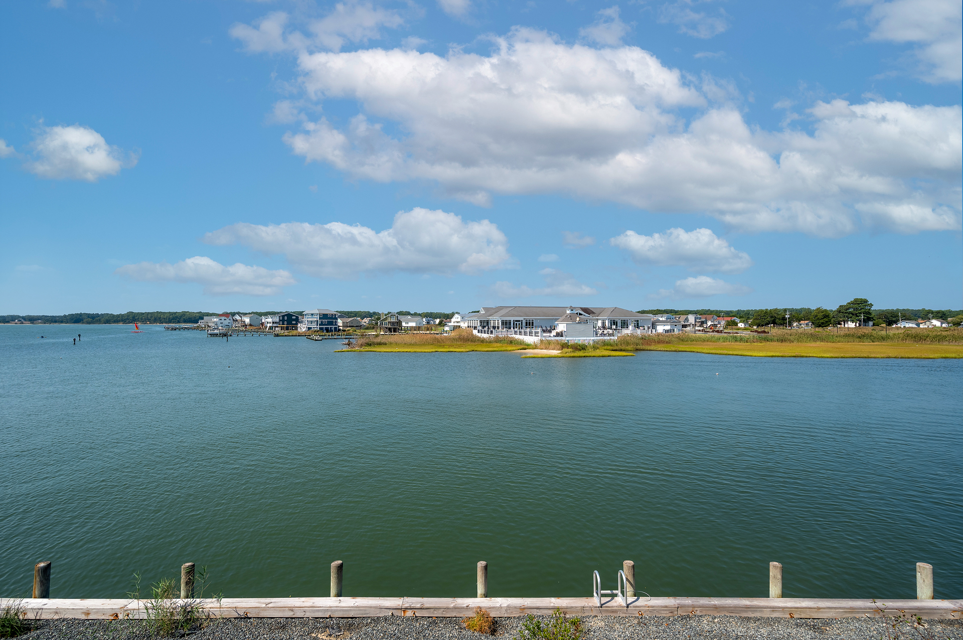 Overlooking the Bay and Captain's Cove Marina Club.