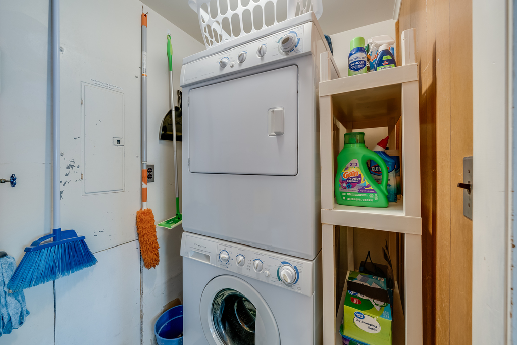 Full Size Washer and Dryer for your convenience.