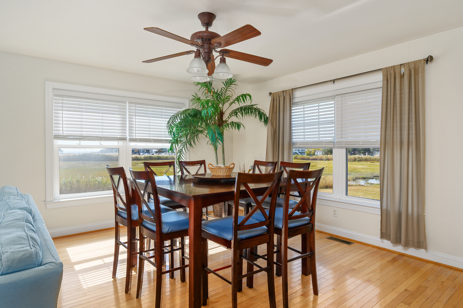 Dine with lovely Views of the Marsh and Bay.