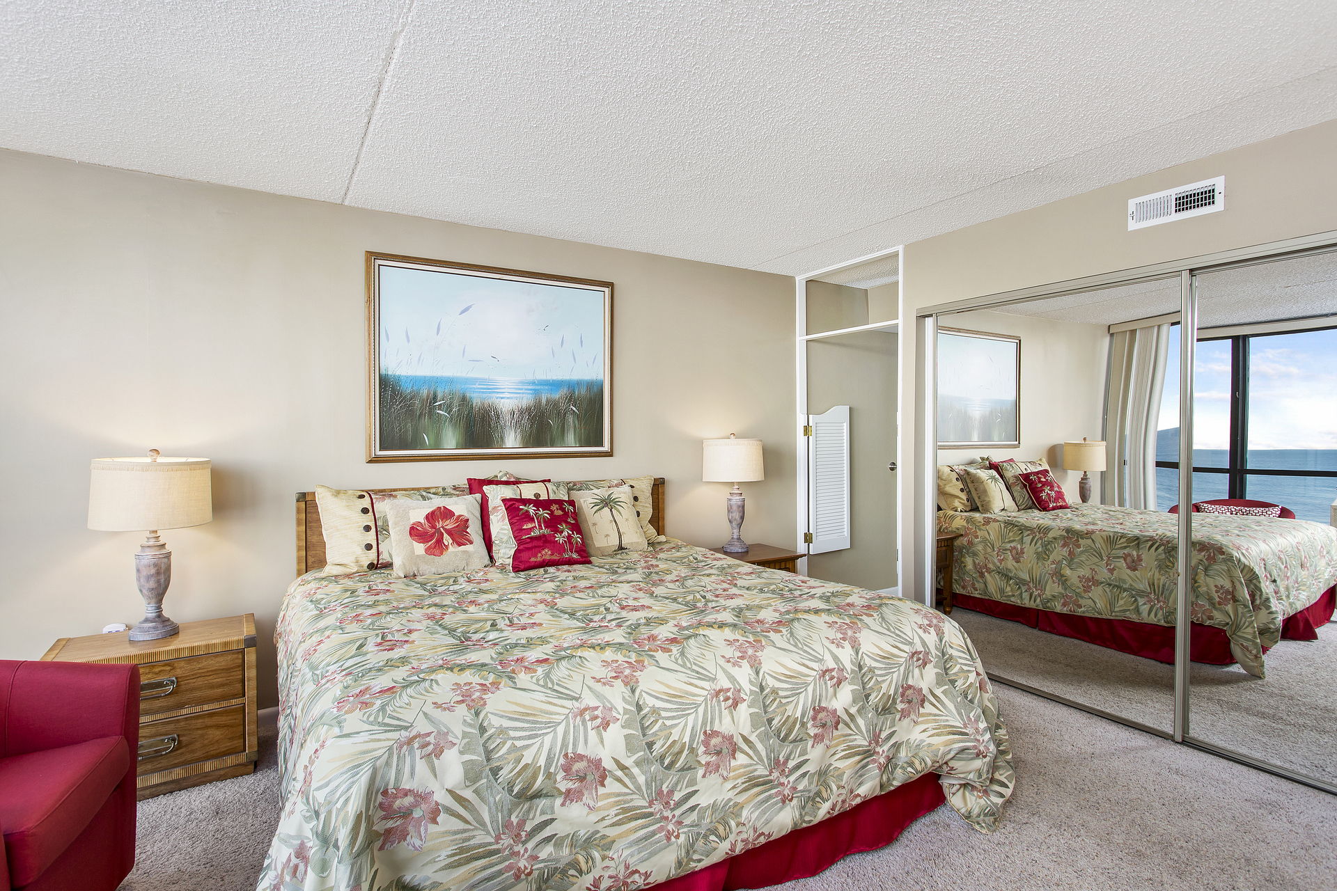 The Primary Bedroom offers a Cozy King Bed.