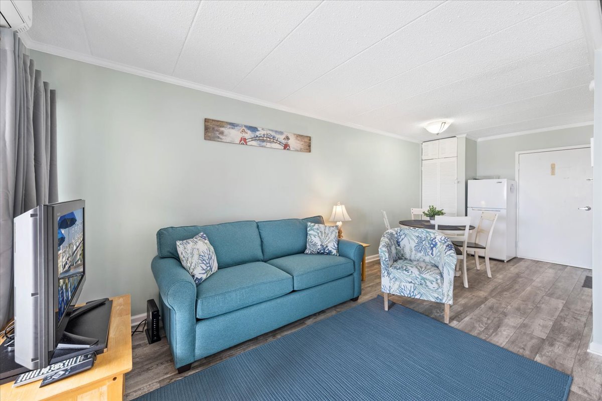 Sink into the Cozy Sleeper Sofa and Relax after a Fun-Filled day at the Beach.